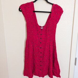 Urban Outfitters Kimchi Blue Mini Dress Size Small Floral Cottage Core